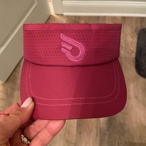 Headsweats elastic visor in fuschia